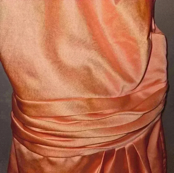 Davids Bridal Womans One Shoulder Dress Size 10 - Picture 3 of 13